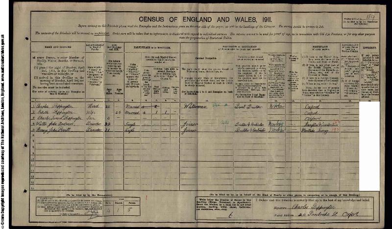 Rippington (Charles) 1911 Census